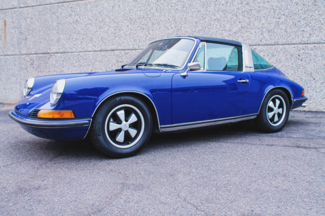 1973 Blue Porsche 911 Convertible