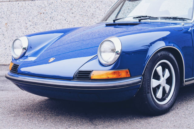 1973 Blue Porsche 911 Convertible