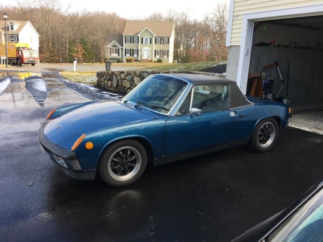 1973 Blue Porsche 914 Targa