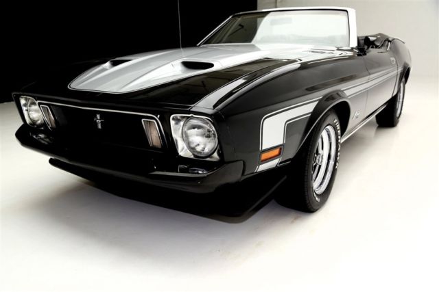 1973 Black Ford Mustang Convertible