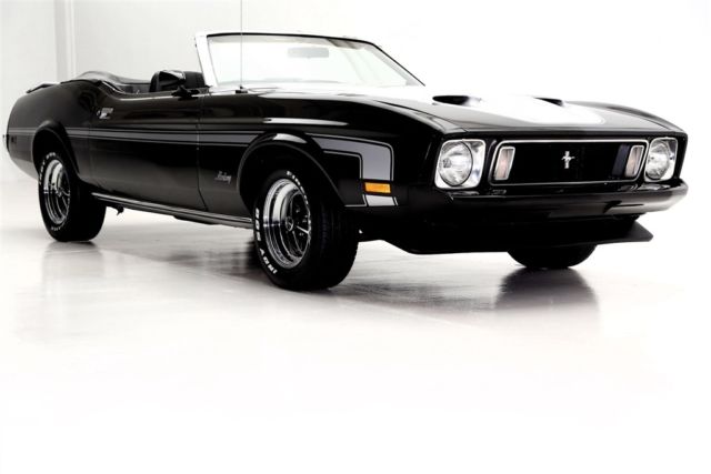 1973 Black Ford Mustang Convertible