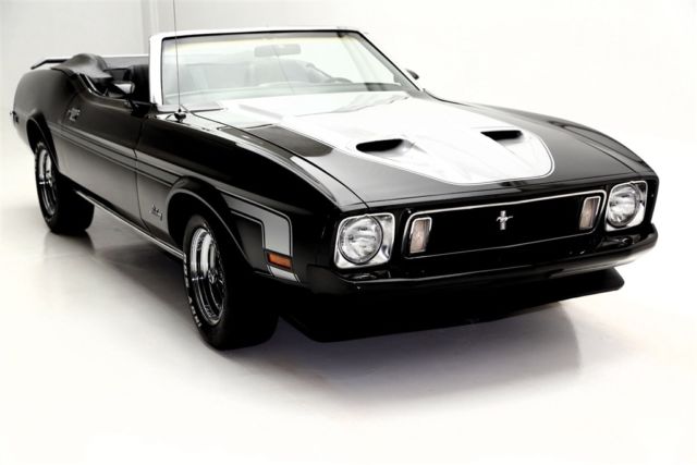1973 Black Ford Mustang Convertible