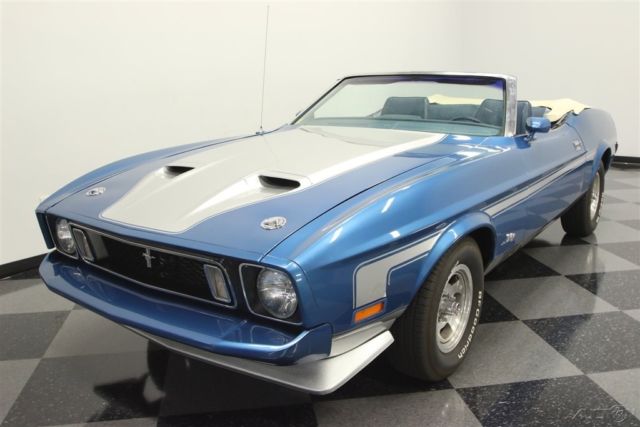 1973 Blue Ford Mustang