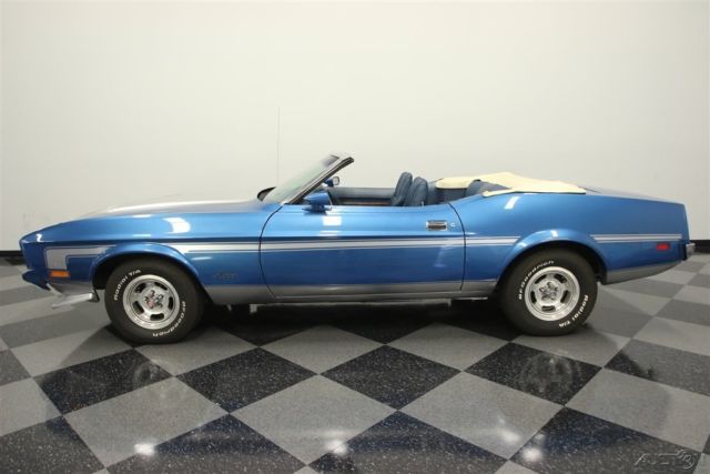 1973 Blue Ford Mustang