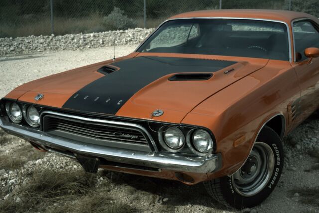 1973 Orange Dodge Challenger Coupe
