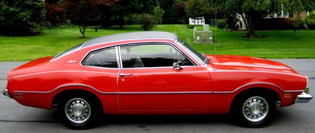 1973 Red Ford Maverick Coupe