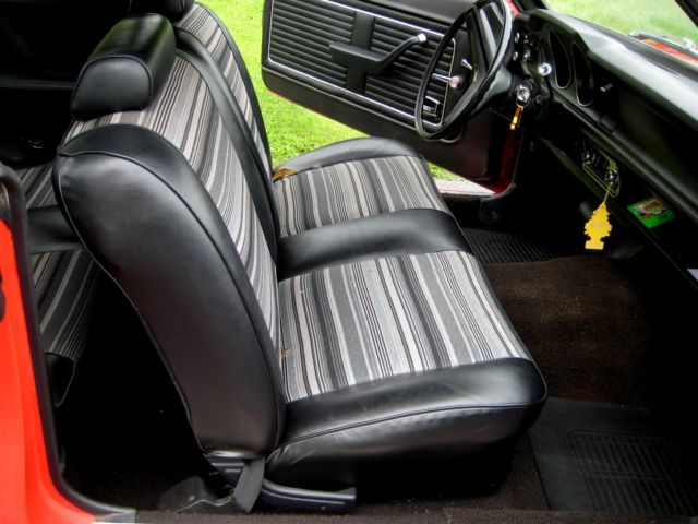 1973 Red Ford Maverick Coupe