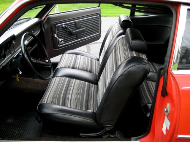 1973 Red Ford Maverick Coupe