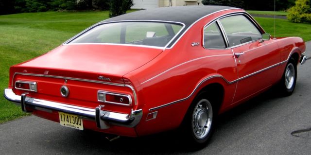 1973 Red Ford Maverick Coupe