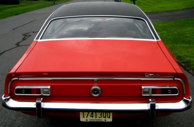 1973 Red Ford Maverick Coupe