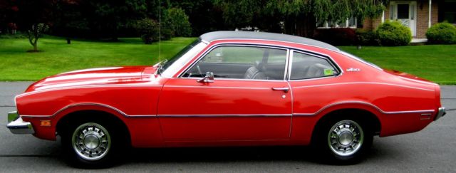 1973 Red Ford Maverick Coupe