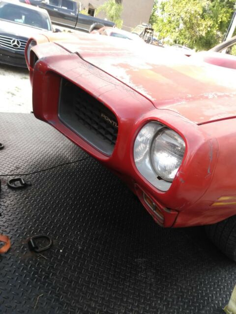 1973 Red Pontiac Trans Am Coupe