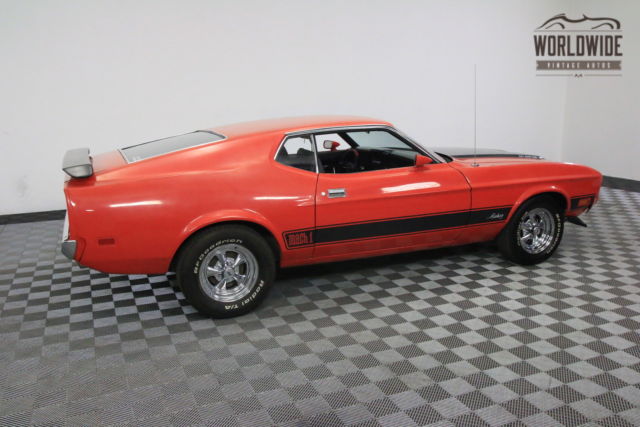 1973 Red Ford Mustang