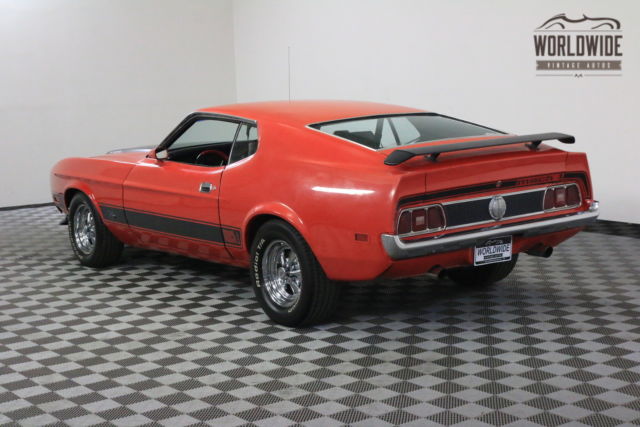 1973 Red Ford Mustang