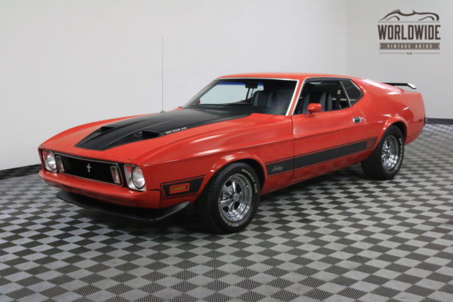 1973 Red Ford Mustang