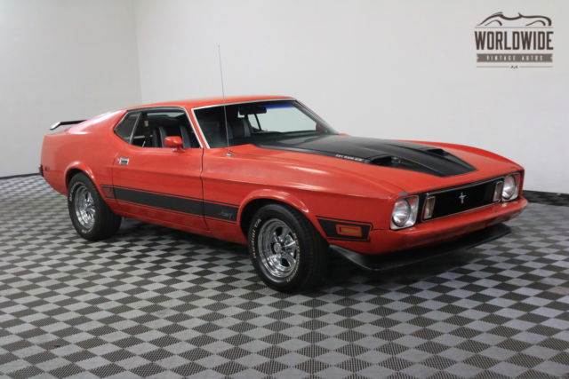 1973 Red Ford Mustang