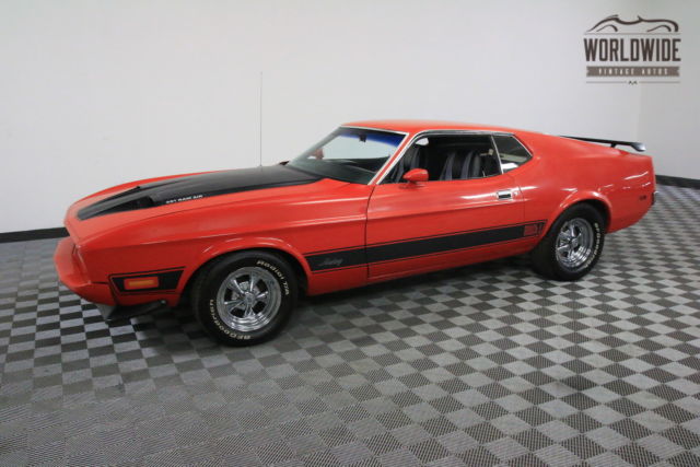 1973 Red Ford Mustang