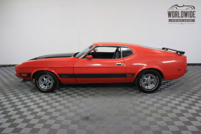 1973 Red Ford Mustang