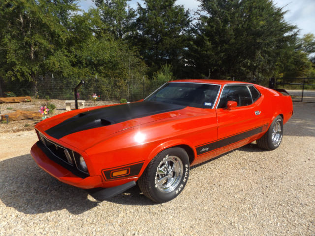 1973 Red Ford Mustang Fastback