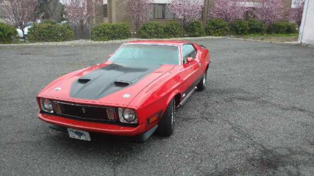 1973 Red and Black Ford Mustang Fastback