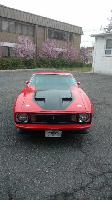 1973 Red and Black Ford Mustang Fastback