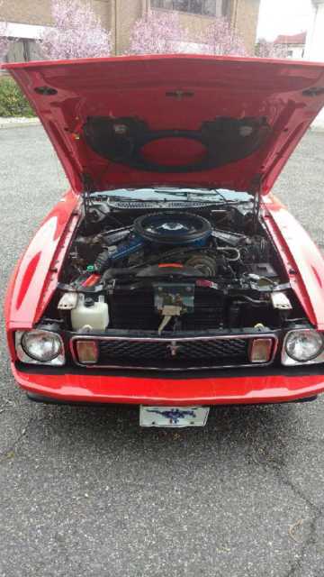 1973 Red and Black Ford Mustang Fastback