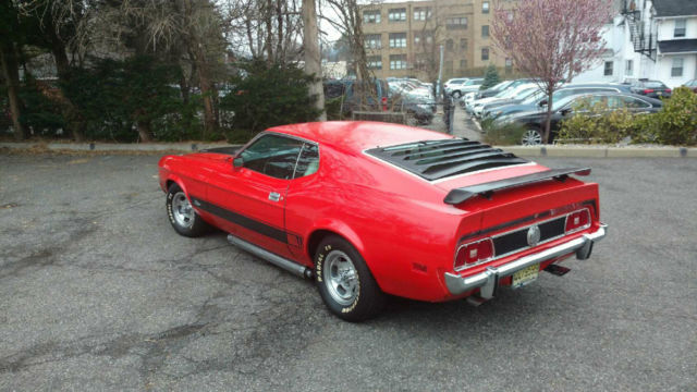 1973 Red and Black Ford Mustang Fastback