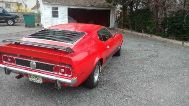 1973 Red and Black Ford Mustang Fastback