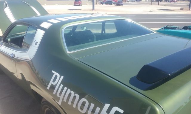 1973 Green Plymouth Road Runner Coupe