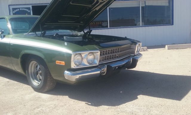 1973 Green Plymouth Road Runner Coupe