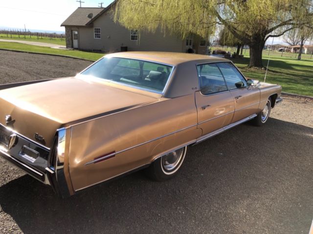 1973 Tan Cadillac DeVille Sedan