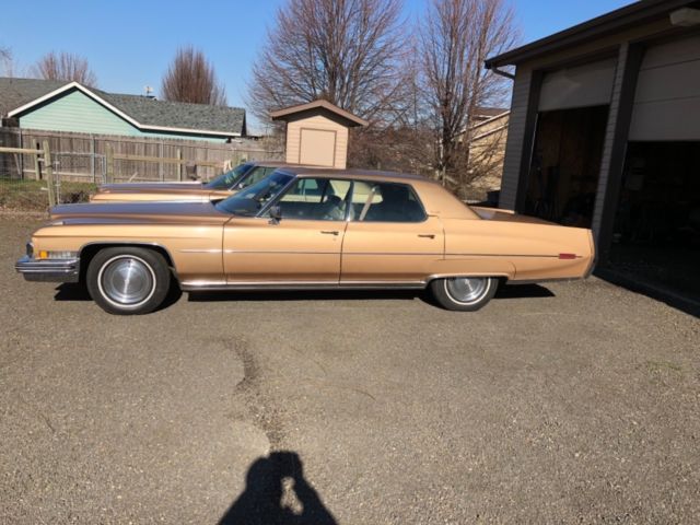 1973 Tan Cadillac DeVille Sedan