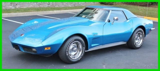 1973 Blue Chevrolet Corvette