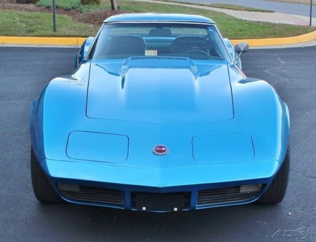 1973 Blue Chevrolet Corvette