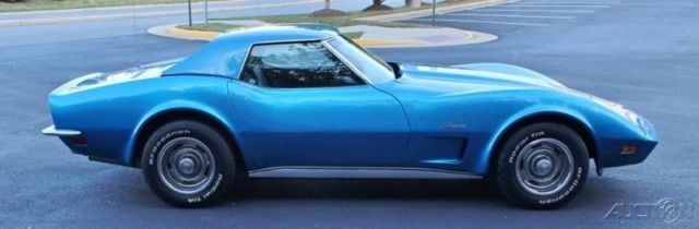 1973 Blue Chevrolet Corvette