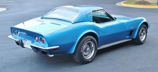 1973 Blue Chevrolet Corvette