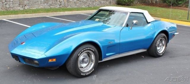 1973 Blue Chevrolet Corvette