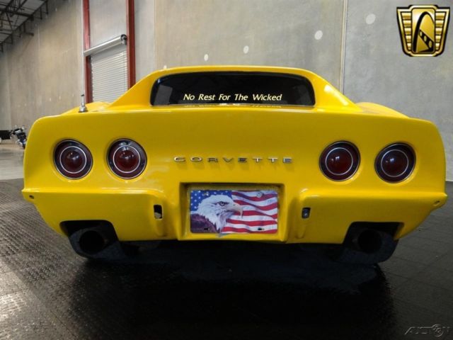 1973 Yellow Chevrolet Corvette