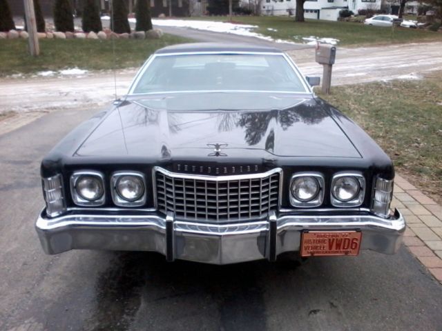 1973 Black Ford Thunderbird Sedan