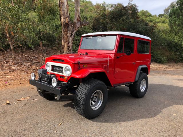 1973 Red Toyota Land Cruiser SUV