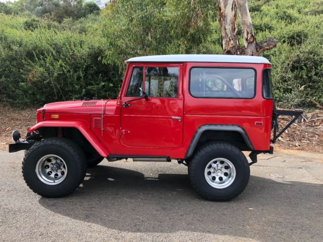 1973 Red Toyota Land Cruiser SUV
