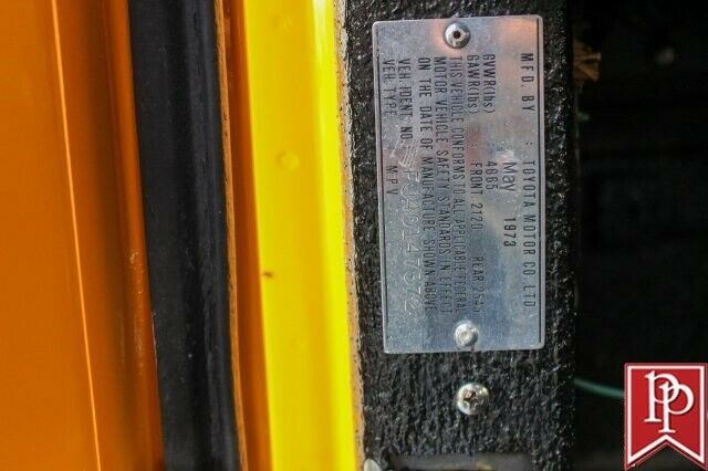 1973 Yellow Toyota Land Cruiser Sport Utility