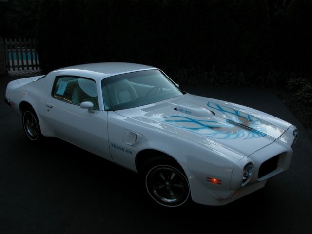1973 White Pontiac Trans Am