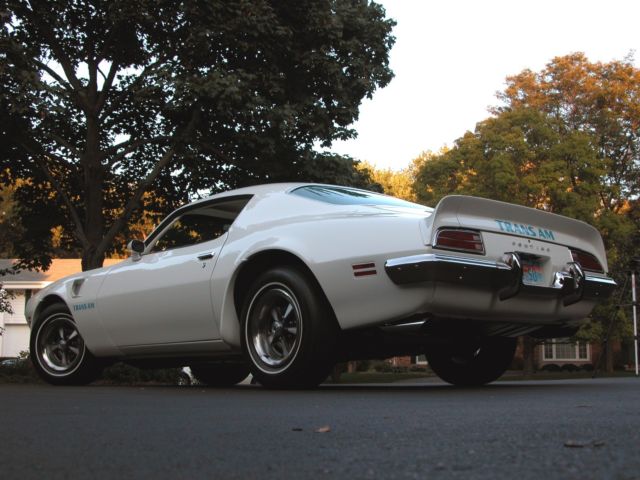 1973 White Pontiac Trans Am