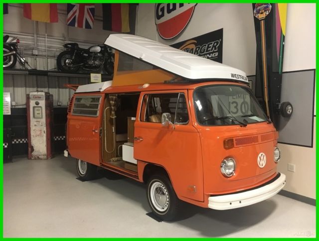 1973 Orange Volkswagen Campmobile
