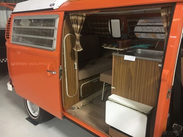 1973 Orange Volkswagen Campmobile