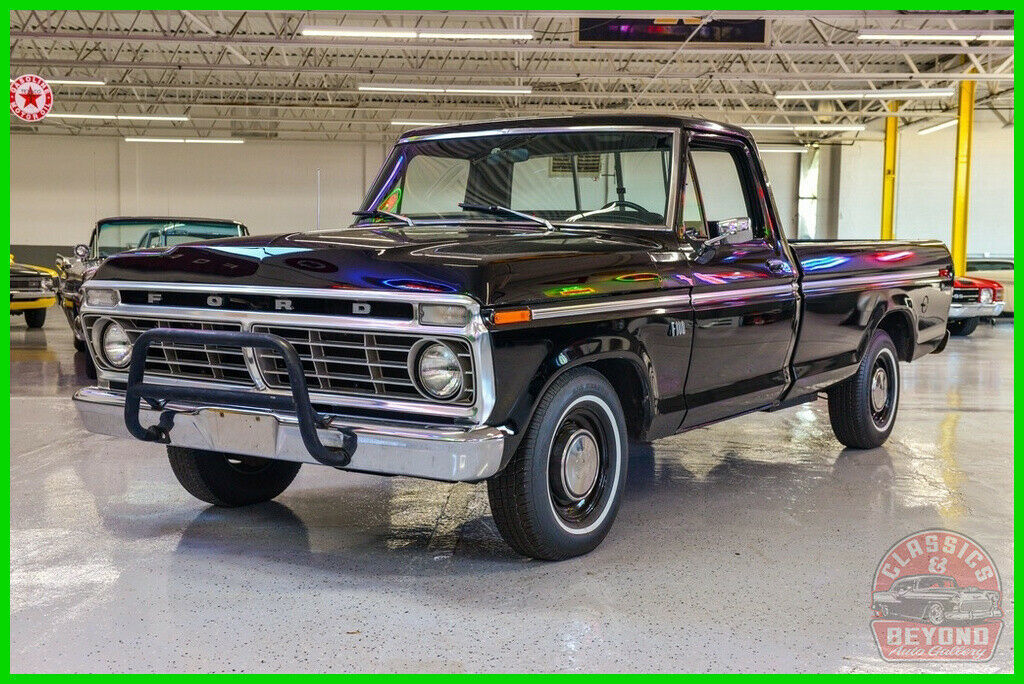 1973 Black Ford F-100 Pickup Truck