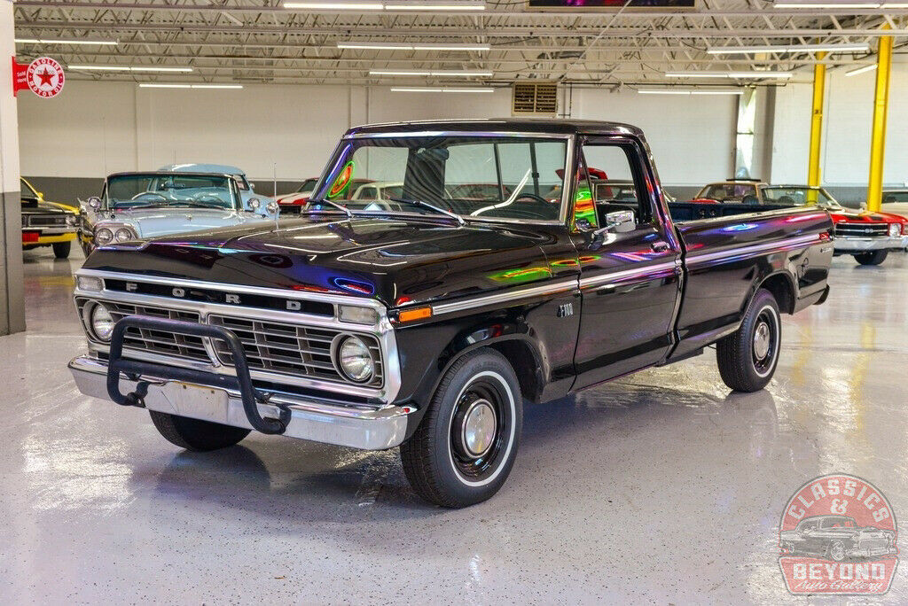 1973 Black Ford F-100 Pickup Truck