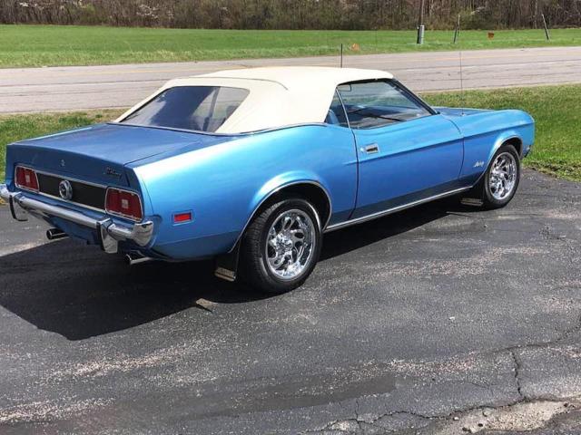 1973 Blue Ford Mustang Convertible