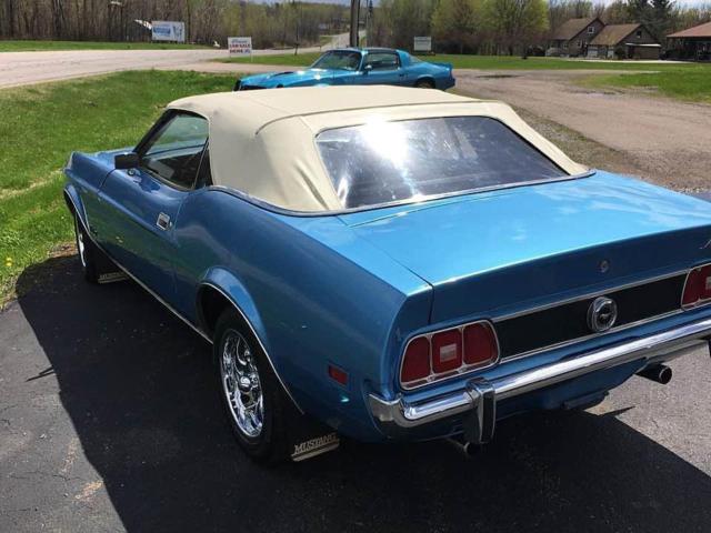 1973 Blue Ford Mustang Convertible